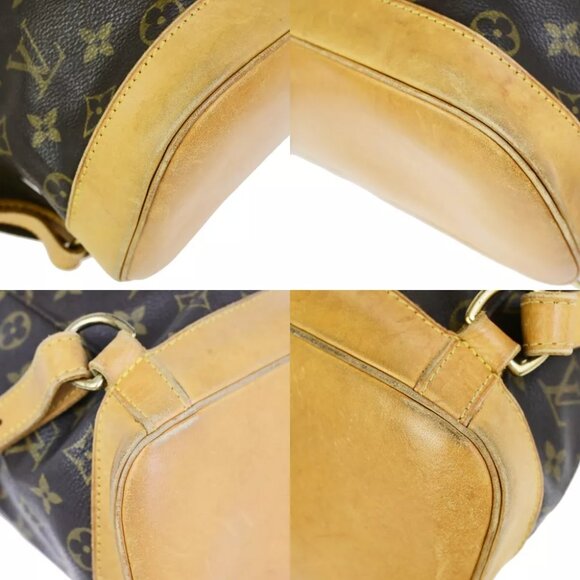 LOUIS VUITTON Montsouris GM Backpack Bag Monogram Leather Brown M51135 70FB218 - Picture 13 of 16